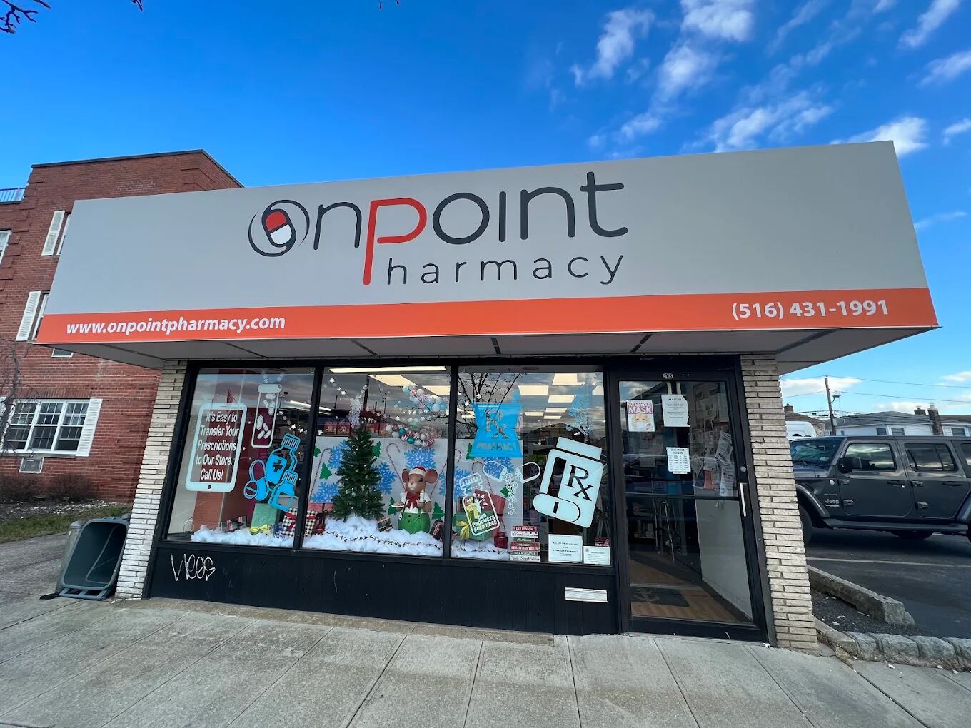 OnPoint Pharmacy storefront at 333 Long Beach Road, Island Park